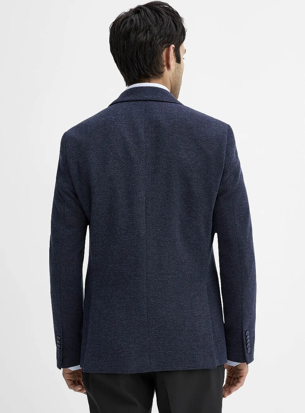 Neutral bird's eye knit jacket