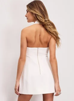 Nevelle halter neckline hourglass minidress
