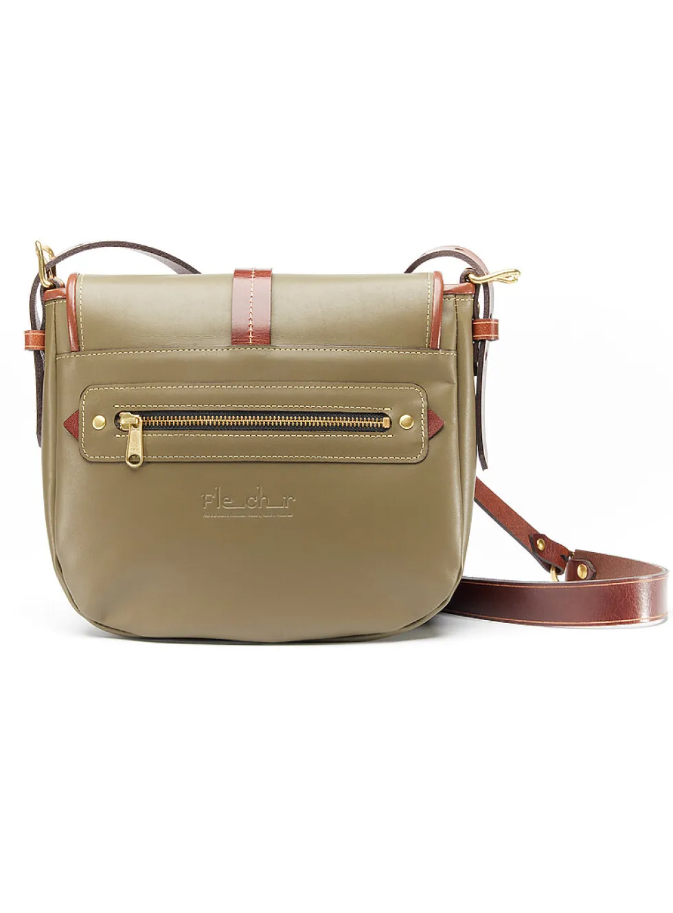 Nicole genuine leather flap bag