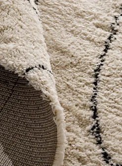 Nomadic abstraction shag rug