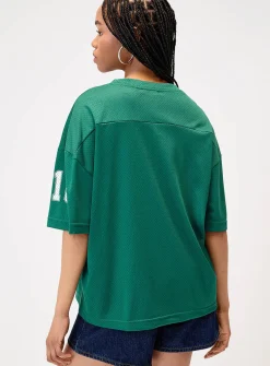 Number loose-fit jersey T-shirt