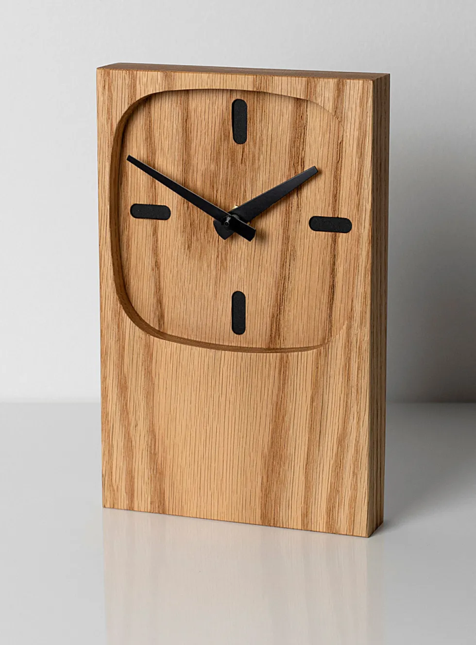 Oak table clock