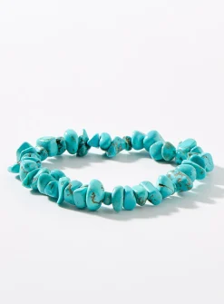 Ocean-inspired stone bracelet