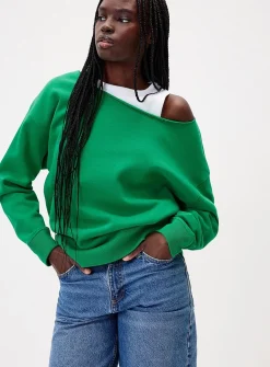 Off-the-shoulder sweater