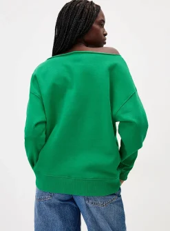Off-the-shoulder sweater