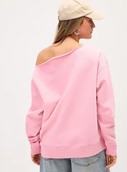 Off-the-shoulder sweater
