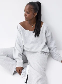 Off-the-shoulder sweater