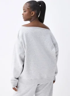 Off-the-shoulder sweater