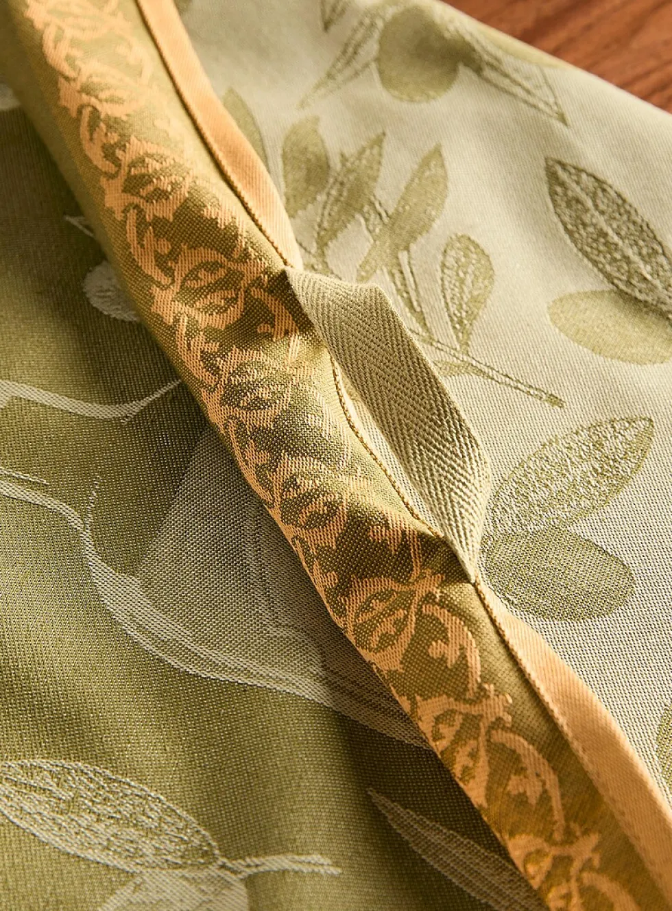 Olive branches tea towel