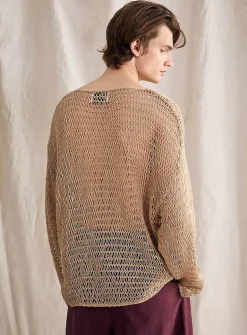 Openwork crochet sweater