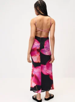 Orchids maxi dress