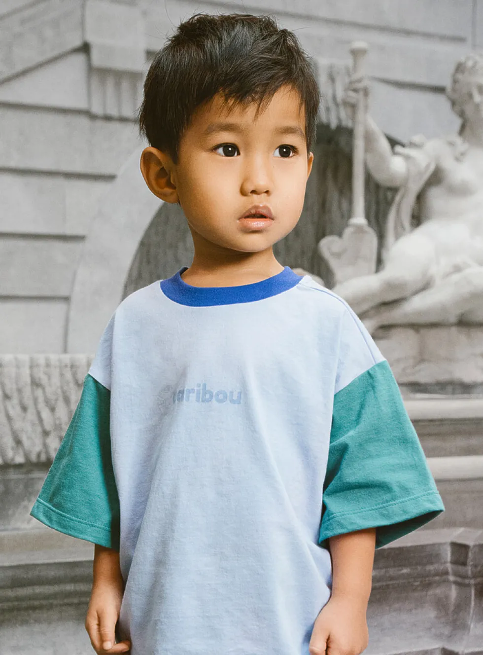Organic cotton colour blocks T-shirt