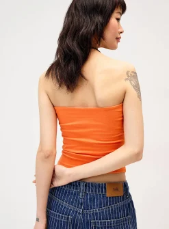 Organic cotton double-layer tube top