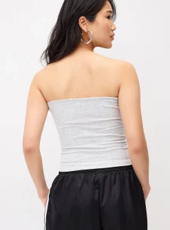 Organic cotton double-layer tube top