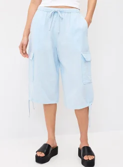 Organic cotton gauze Bermuda short