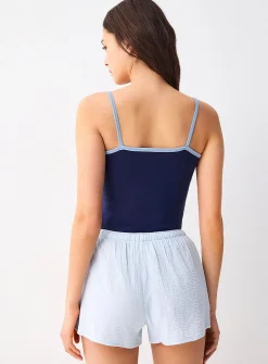 Organic cotton gauze mini short