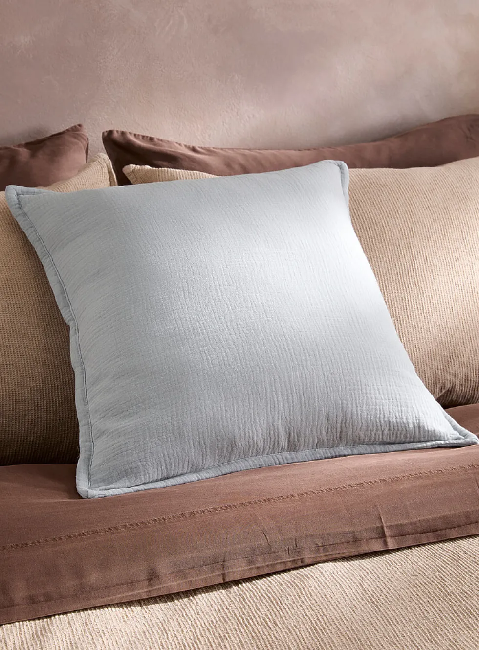 Organic cotton gauze removable-cover cushion