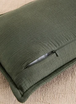 Organic cotton gauze removable-cover cushion