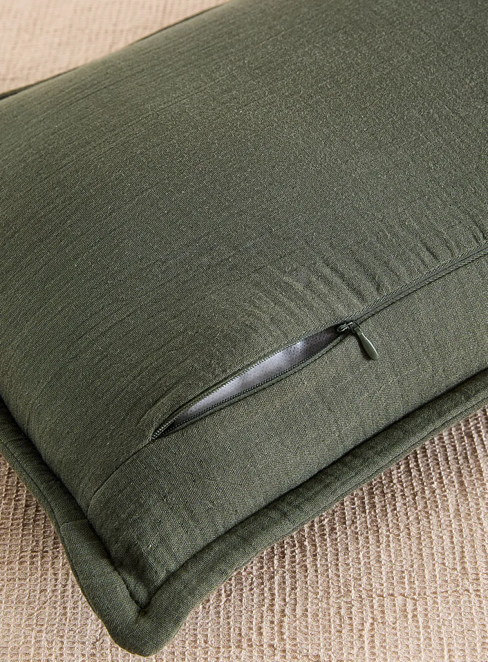 Organic cotton gauze removable-cover cushion