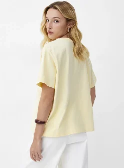Organic cotton loose boxy-fit T-shirt