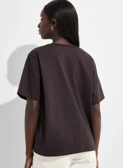 Organic cotton loose boxy-fit T-shirt