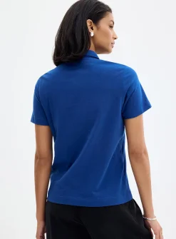 Organic cotton plain polo shirt