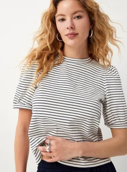 Organic cotton puff-sleeve T-shirt