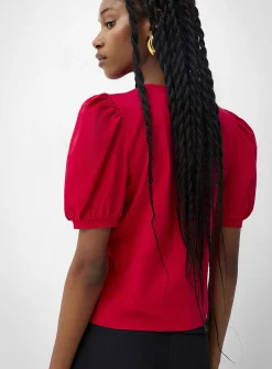 Organic cotton puff-sleeve T-shirt