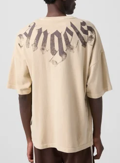 Oversized aged logo T-shirt