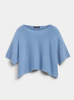 Oversized boxy-fit boat-neck sweater
