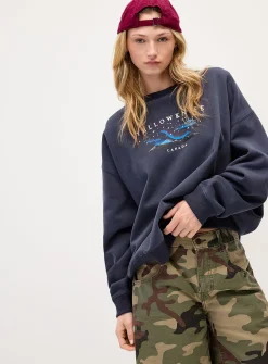 Oversized destination fleece sweatshirt