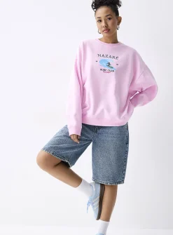 Oversized destination fleece sweatshirt