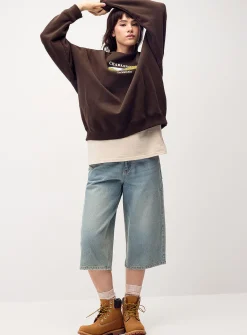Oversized destination fleece sweatshirt