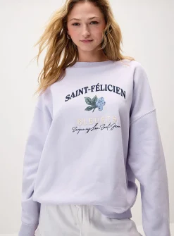 Oversized destination fleece sweatshirt