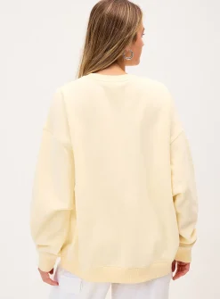 Oversized destination fleece sweatshirt