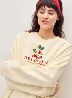 Oversized destination fleece sweatshirt