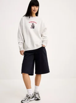 Oversized destination fleece sweatshirt