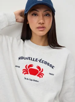 Oversized destination fleece sweatshirt