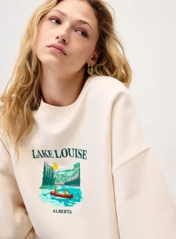 Oversized destination fleece sweatshirt