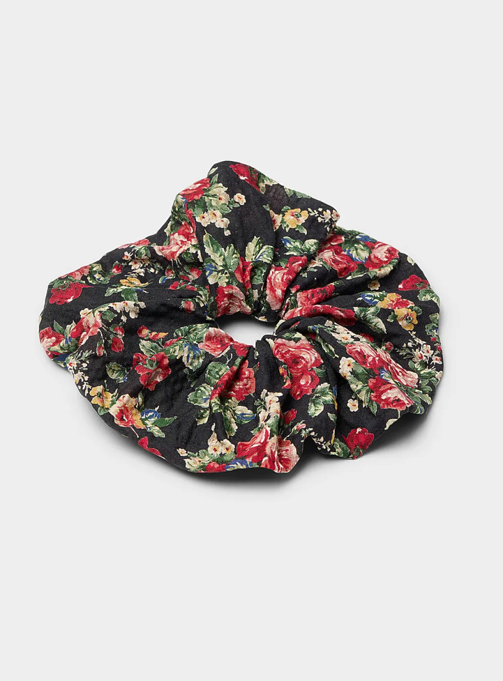 Oversized floral scrunchie
