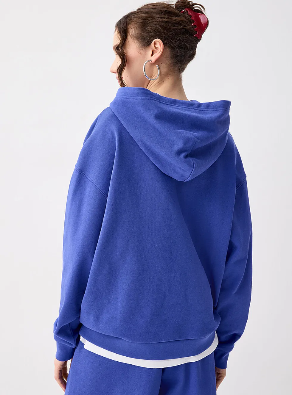 Oversized French terry hoodie