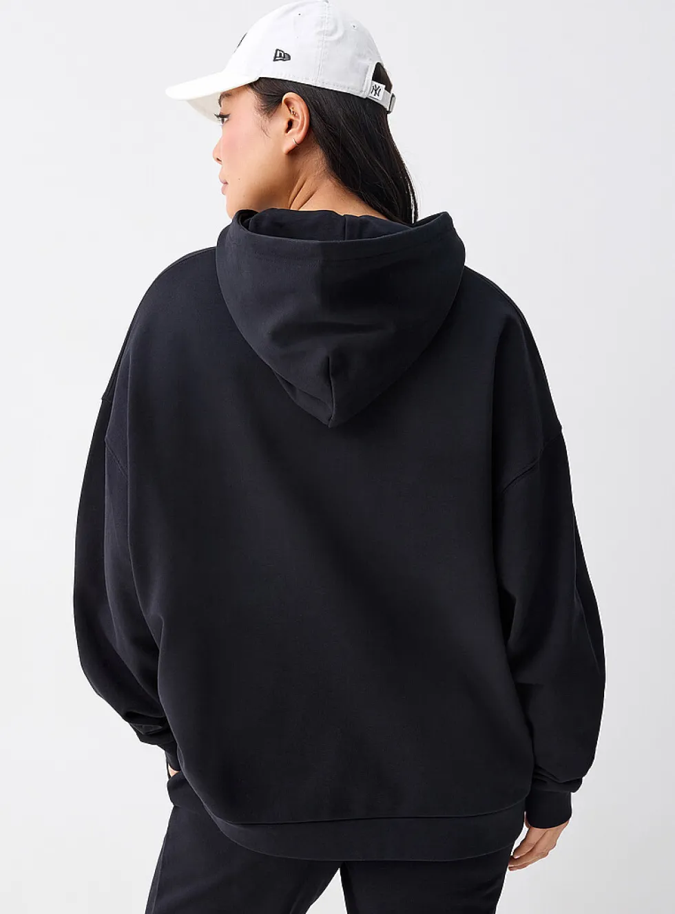 Oversized French terry hoodie