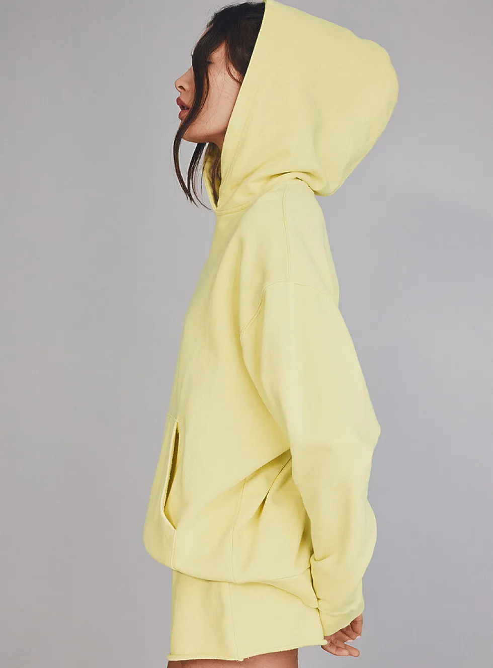 Oversized French terry hoodie