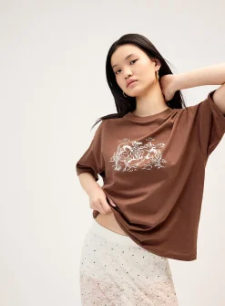 Oversized graphic-print T-shirt