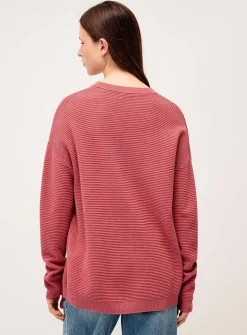 Oversized ottoman knit sweater