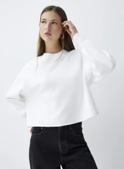 Oversized rolled-hem sweater