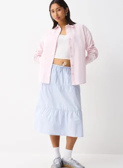 Oversized solid shirt