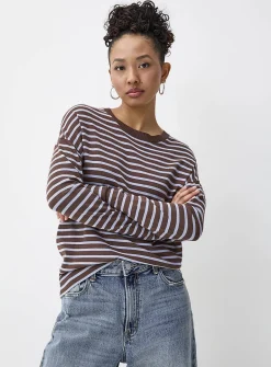 Oversized striped sweater