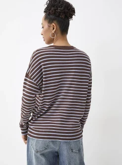 Oversized striped sweater
