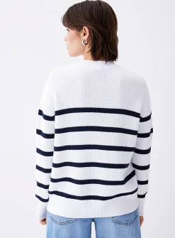 Oversized striped sweater
